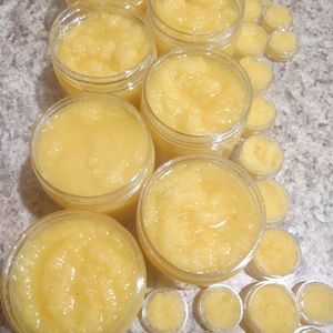 Organic Turmeric Pineapple Sugar Scrub, 8 oz
